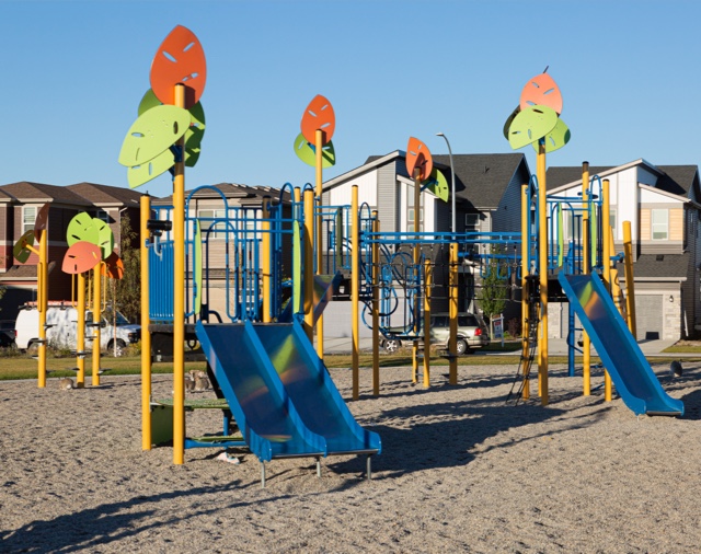 Large playground.