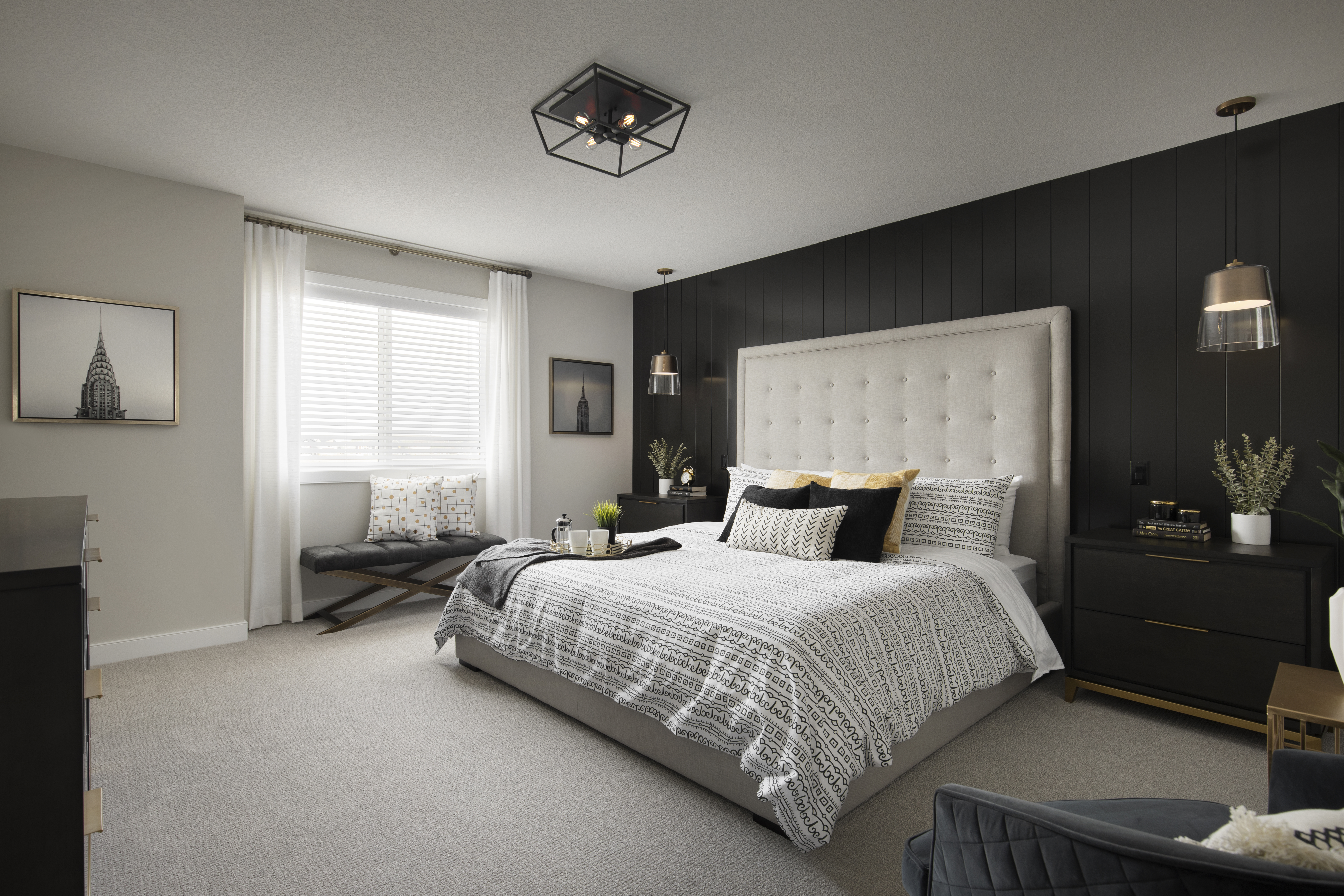 Large master bedroom in a Shane Homes showhome.
