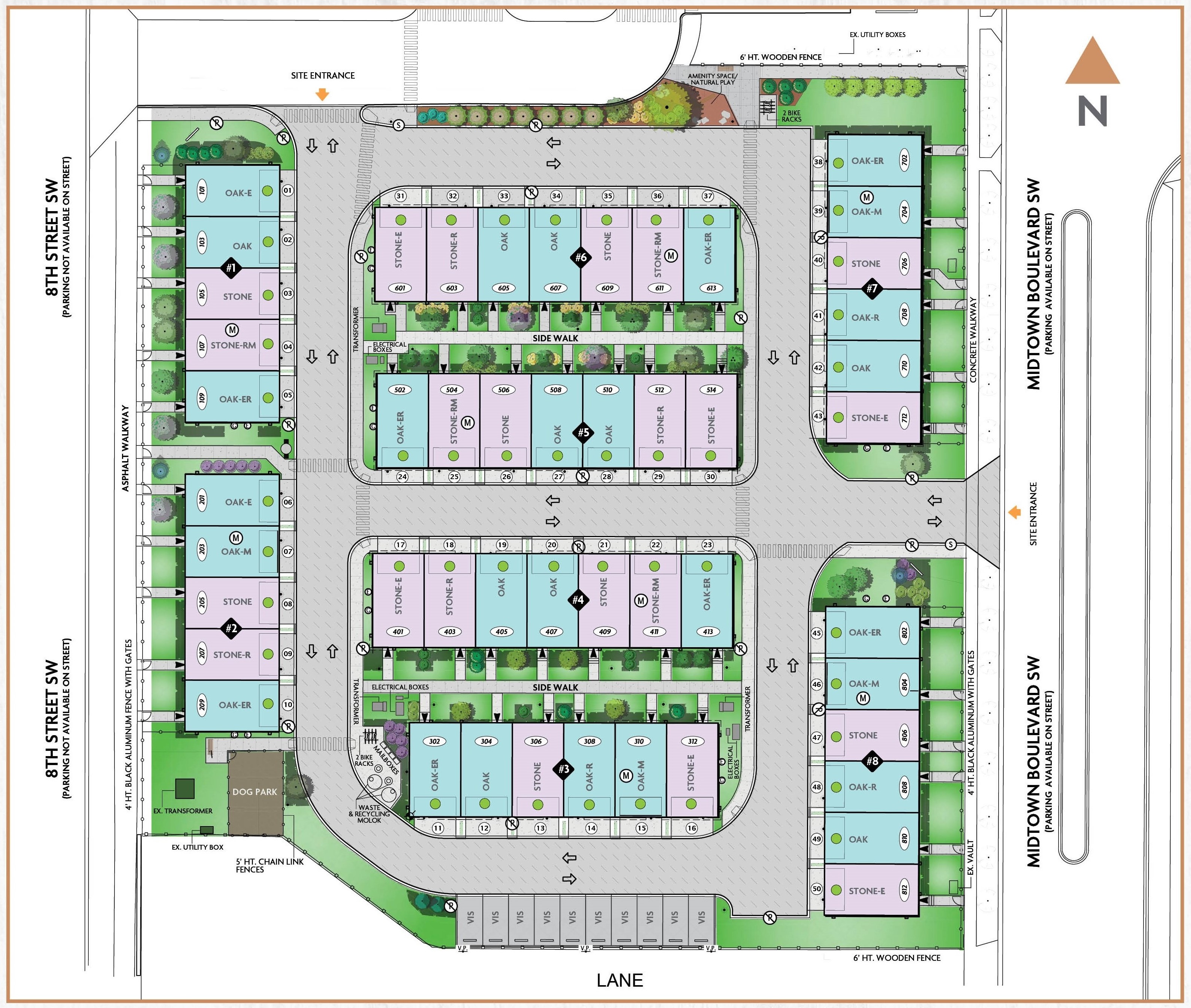 The Towns Site Plan - Alone