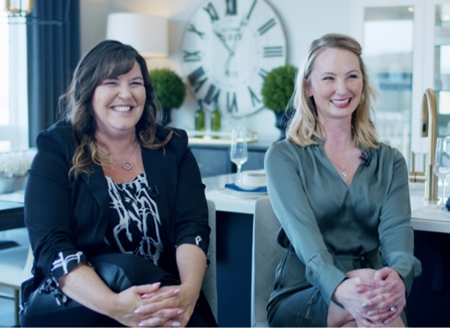 people in an interview