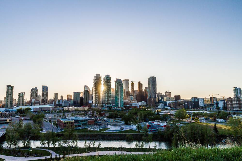 The Calgary skyline