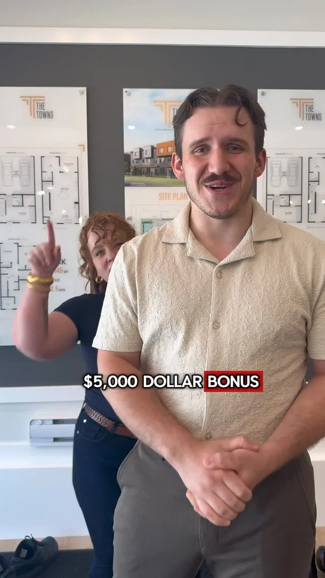 Know someone who’s looking for a new place to call home? Refer them to the Towns and you could earn $5000 when they purchase one of our townhomes.⁣
⁣
It’s simple: complete the referral letter and refer your friend or family member before they connect with us & once they take possession, the reward is yours. ⁣
⁣
🏠 4 bedrooms, 2.5 bathroom townhomes with a den and double car garage⁣
📍 Located in Midtown, Airdrie⁣
📞 Call Karen: 403-536-2312⁣
Or visit us at 209-81 Midtown Blvd ⁣
⁣
Limited time offer, don’t miss out!! ⁣
⁣
⁣
⁣
*Referral amount of $5000 is payable at closing and only applies to qualified purchases in the Towns. Referral must be made prior to the prospective purchaser’s first contact with Shane Homes. A completed referral letter must be submitted to the Area Manager before any offer to purchase. Referral is valid for 12 weeks from submission. Cannot be combined with other promotional offers. Additional terms and conditions apply. See Area Manager for details. ⁣
⁣
⁣
⁣
⁣
⁣
⁣
#airdrie #airdriehomes #townhomes #airdrielife #airdrierealestate #shanehomes #calgaryhomebuilder #airdrieliving #alberta #albertalife #albertaliving