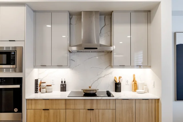 3 kitchen upgrades to really make your space pop... 

1. Wall tile extended to the ceiling for a more custom, finished look that instantly draws the eye upward and adds texture to the space. 
2. Full-height kitchen cabinets and built-ins around the refrigerator to create a seamless design with extra storage and a more elevated feel.
3. A waterfall island that carries the countertop down the sides for a clean, modern statement piece at the centre of your kitchen. 

Our design team is here to help guide you through the process and narrow down the upgrades and thoughtful details that fit your lifestyle and personal style. From the finishes to functionality, we'll help you create a space that feels like home from the moment you walk in. 

#interiordesign #kitchendesign #customhomes #calgaryhomes #calgaryhomebuilder