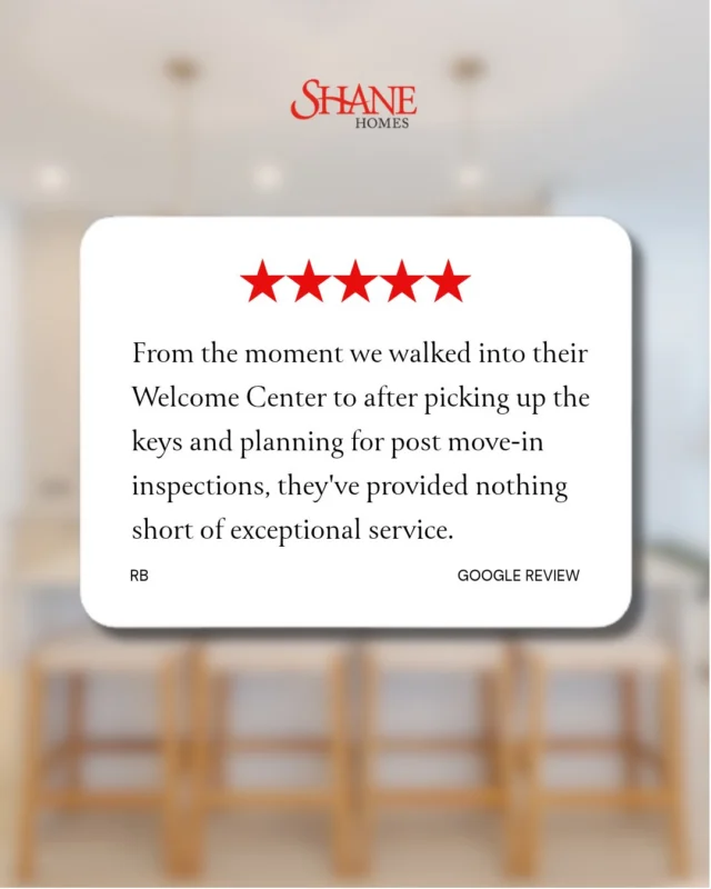 𝗪𝗲𝗹𝗰𝗼𝗺𝗲 𝗖𝗲𝗻𝘁𝗲𝗿 𝘁𝗼 𝗸𝗲𝘆 𝗽𝗶𝗰𝗸𝘂𝗽, 𝗮𝗻𝗱 𝗯𝗲𝘆𝗼𝗻𝗱. ⭐⭐⭐⭐⭐

This 5 star review made our day. 

“We without a doubt would recommend them to others and would be happy to work with them again in the future.”

Huge thank you to our sales and Interior Design teams for taking such great care of this new home journey. 

Congratulations, and welcome home! 🔑🏡